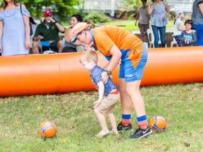 Kicking goals at AEIOU Toowoomba: children granted access to community sports program