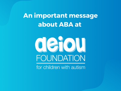 An important message about ABA at AEIOU