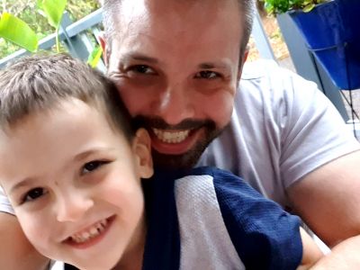 Being a father of a child with autism: father Nick and son Levi