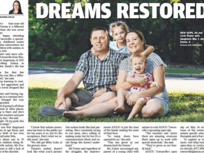 Townsville Bulletin: Dreams restored